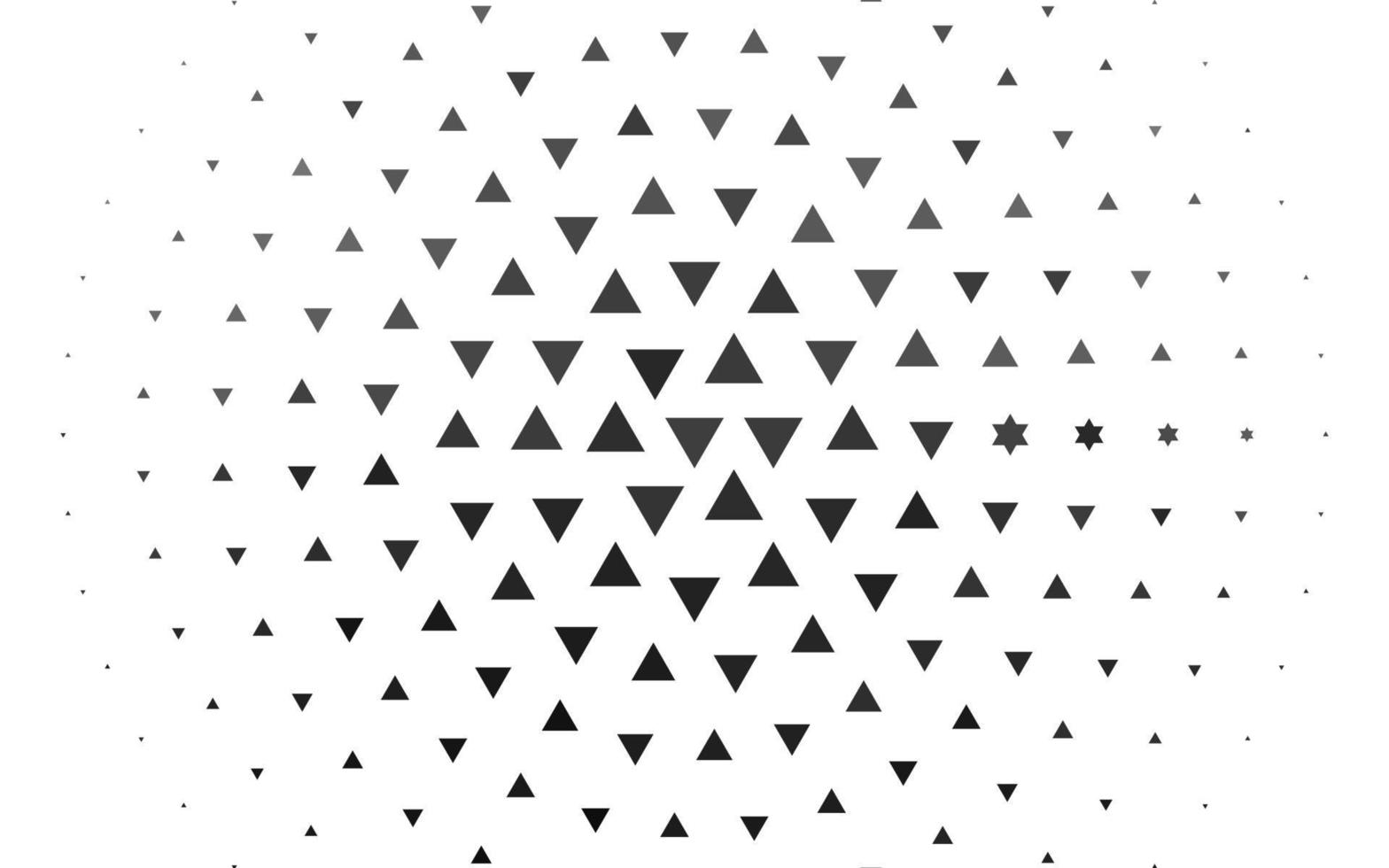 Light Silver, Gray vector template with crystals, triangles.