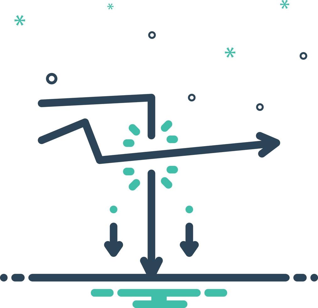 Mix icon for disrupting vector