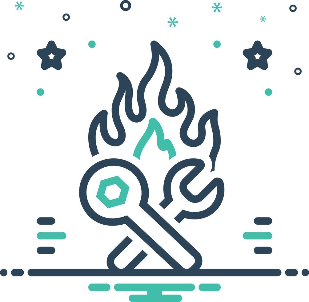 Mix icon for hotfix vector