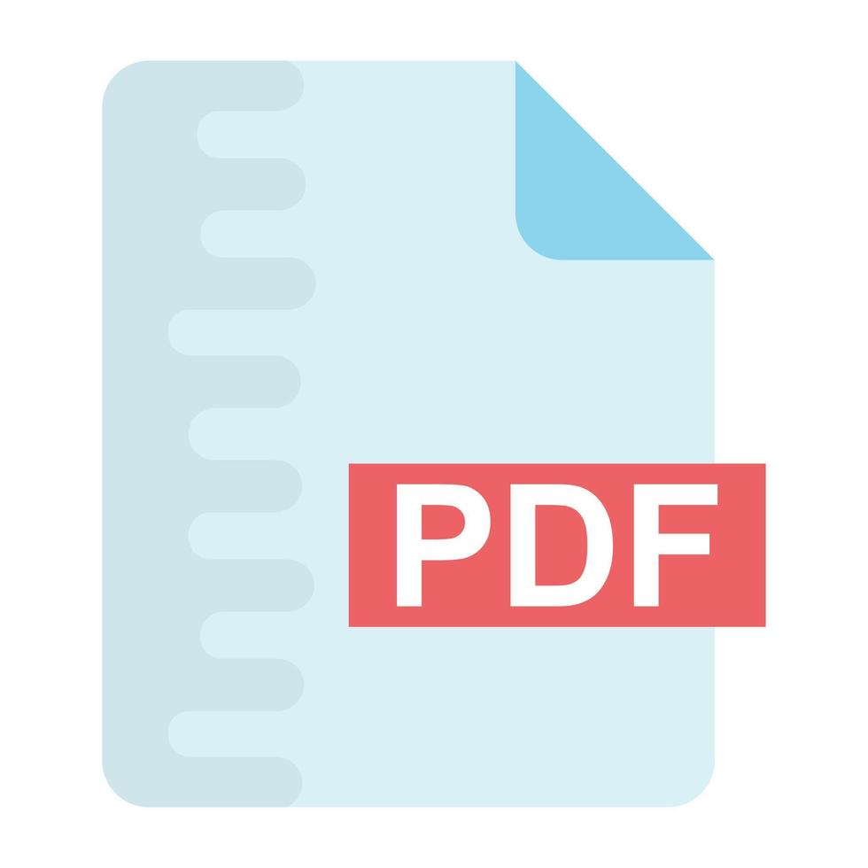 Trendy PDF File vector