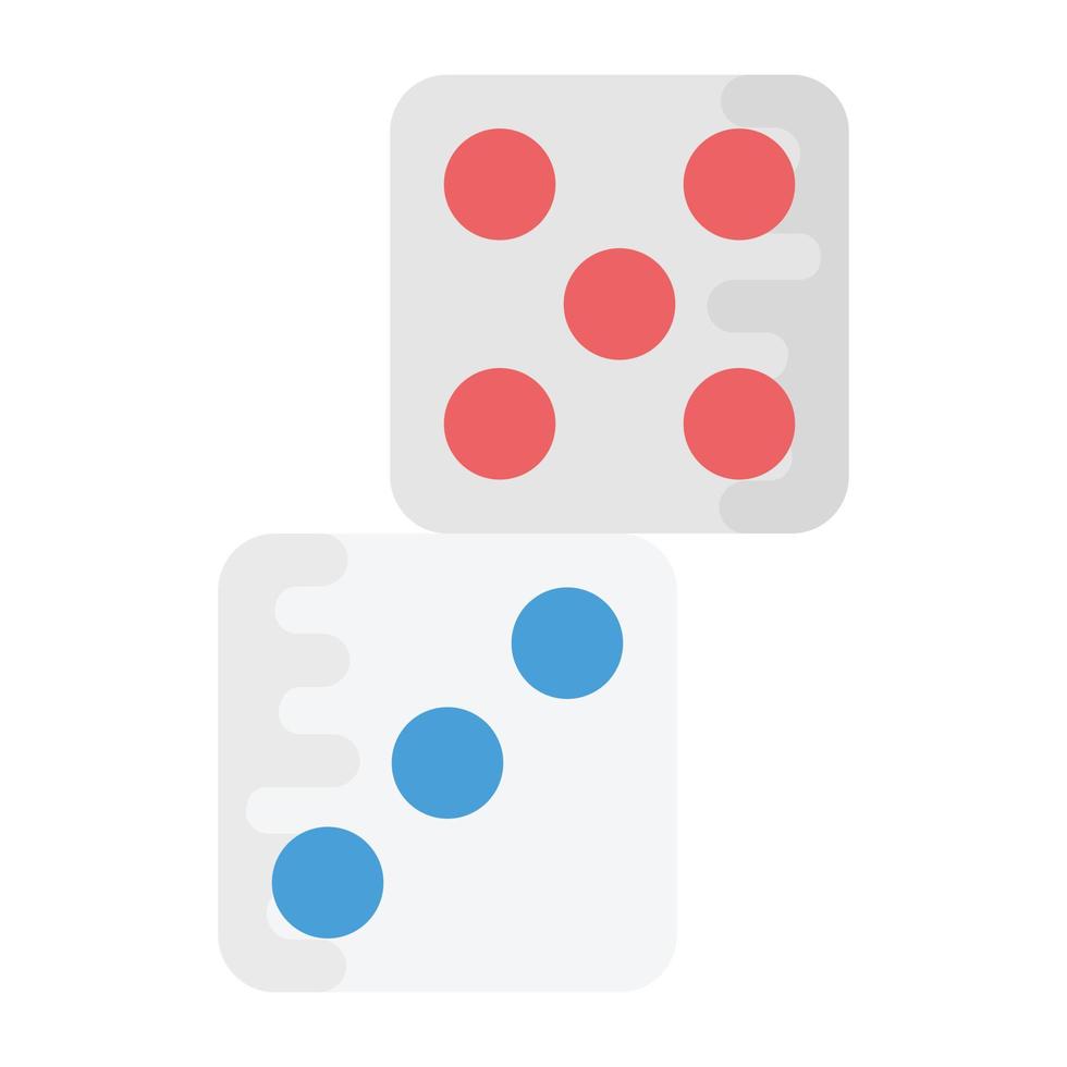 Trendy Dices Concepts vector