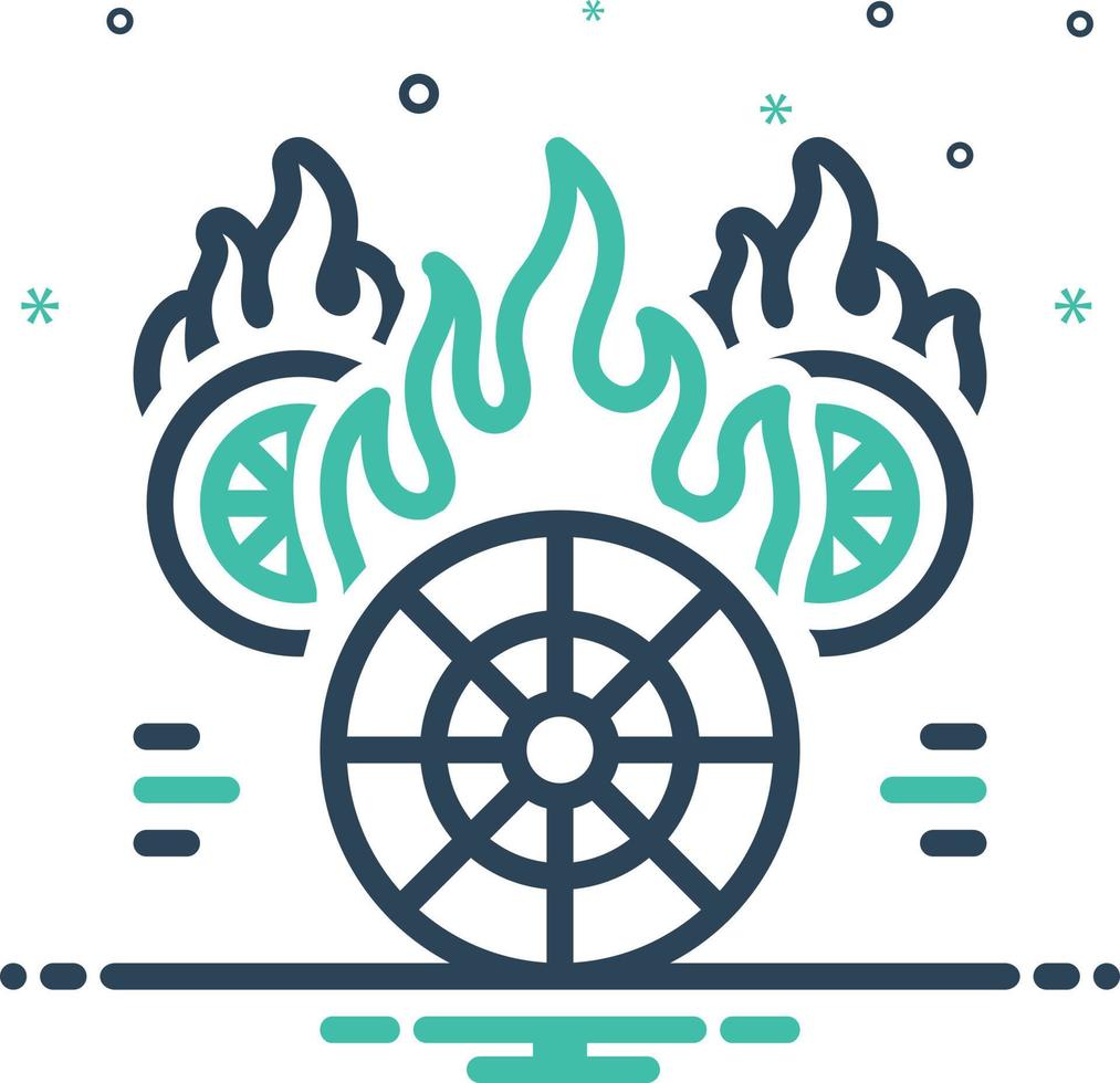Mix icon for hotwheels vector