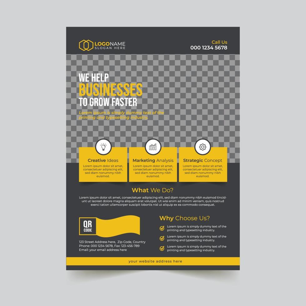 Creative modern corporate business flyer template vector