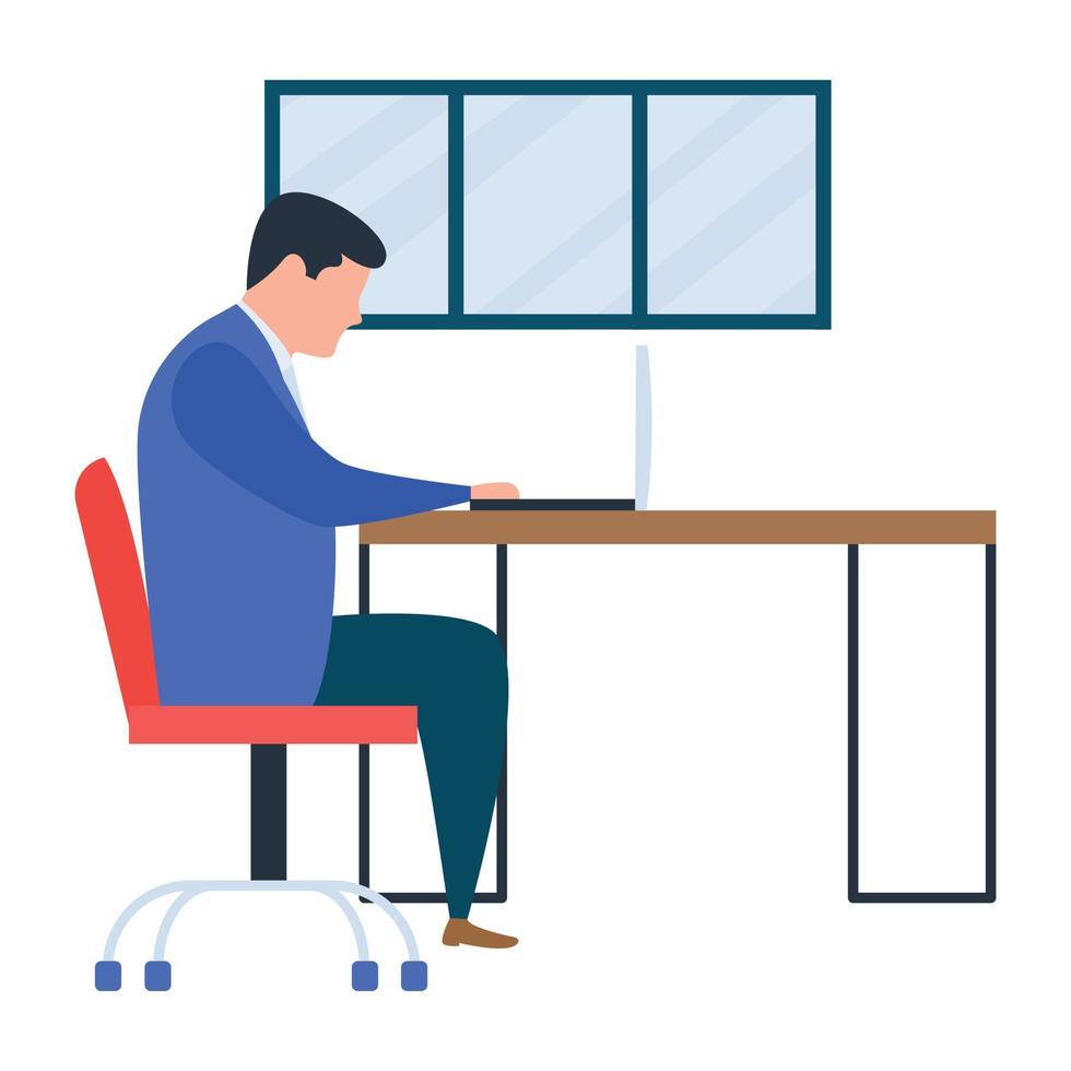 Online Work Concepts vector