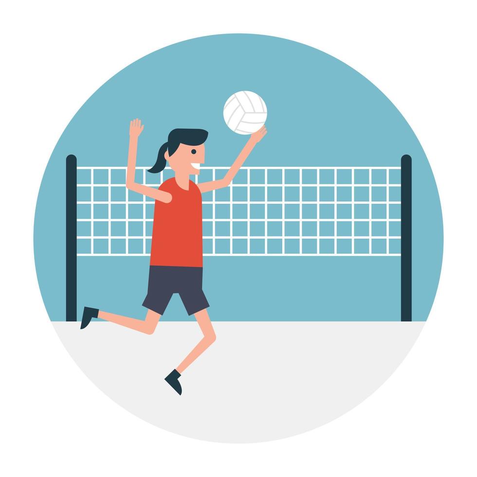 Trendy Netball Concepts vector