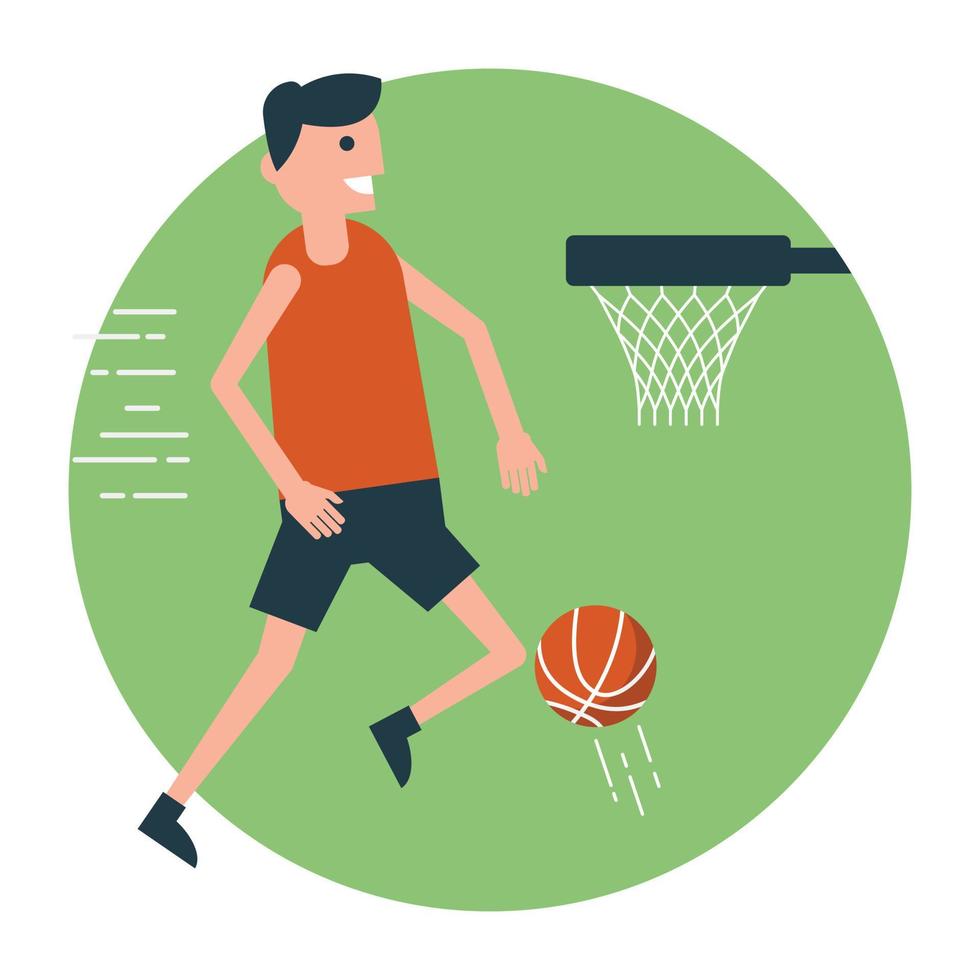 conceptos de baloncesto de moda vector