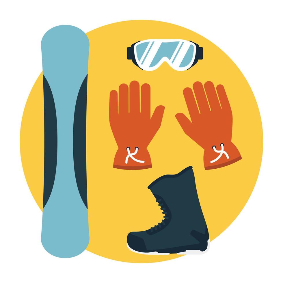 Trendy Snowboarding Concepts vector