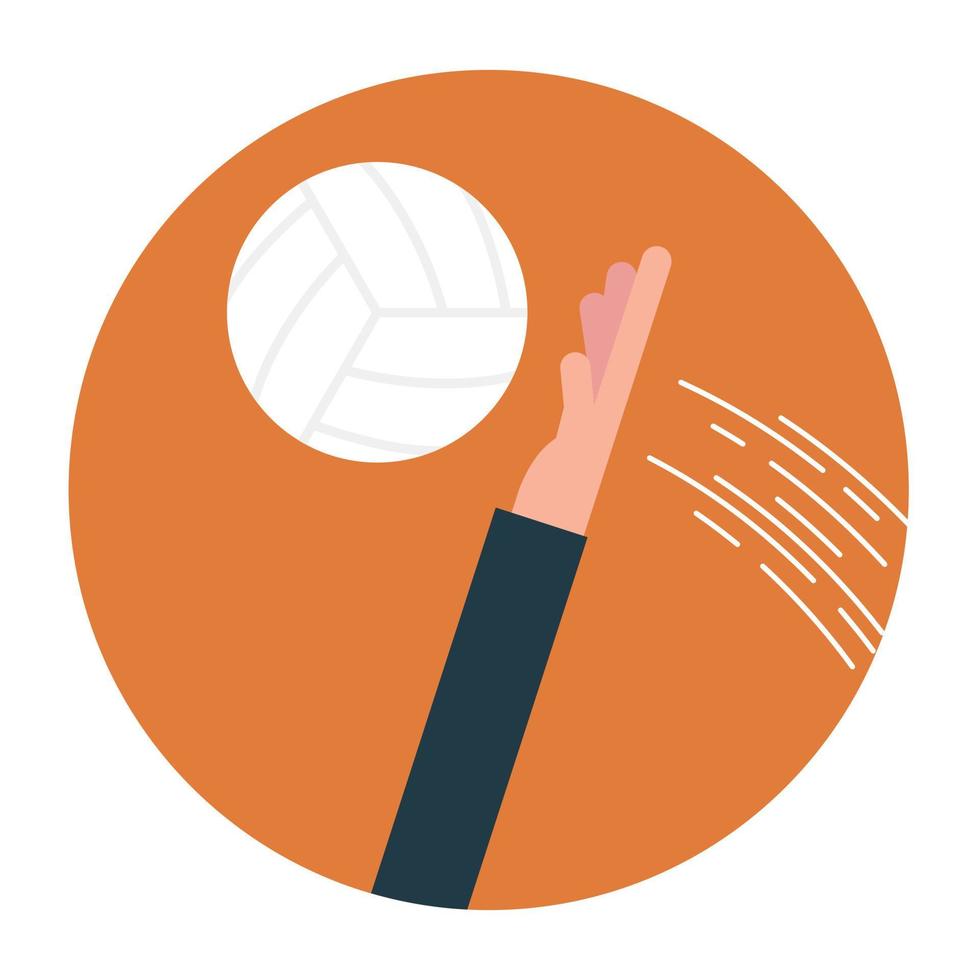 conceptos de voleibol de moda vector