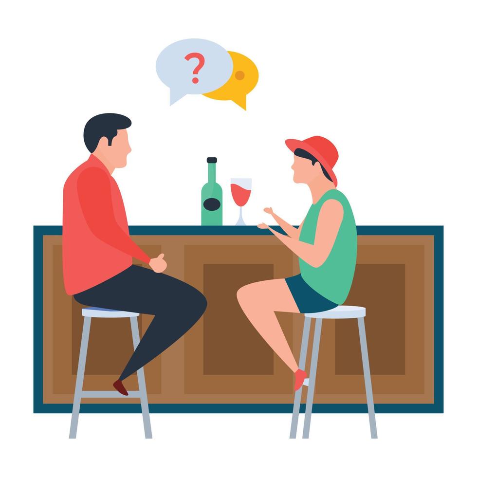 Drinking Wine Concepts vector