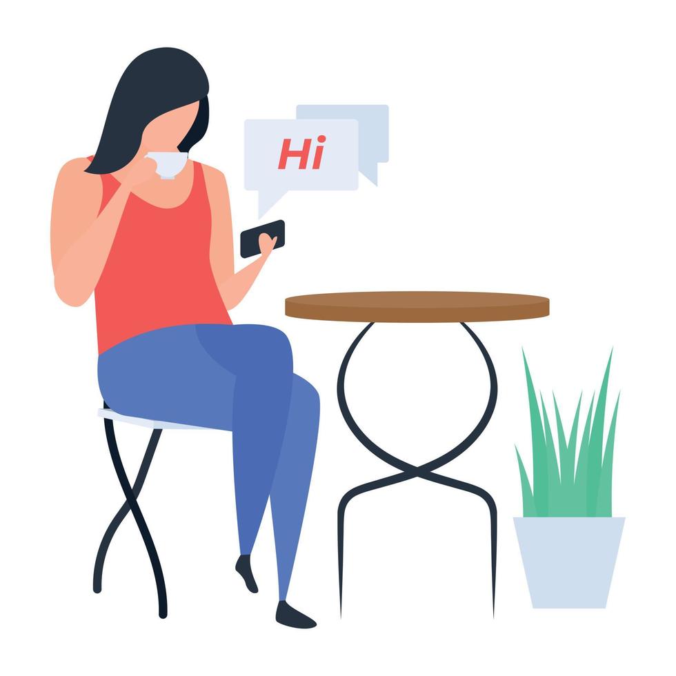 Mobile Chat Concepts vector