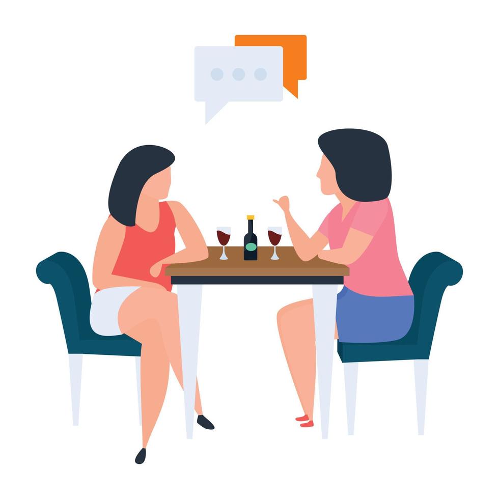 Trendy Discussion Concepts vector