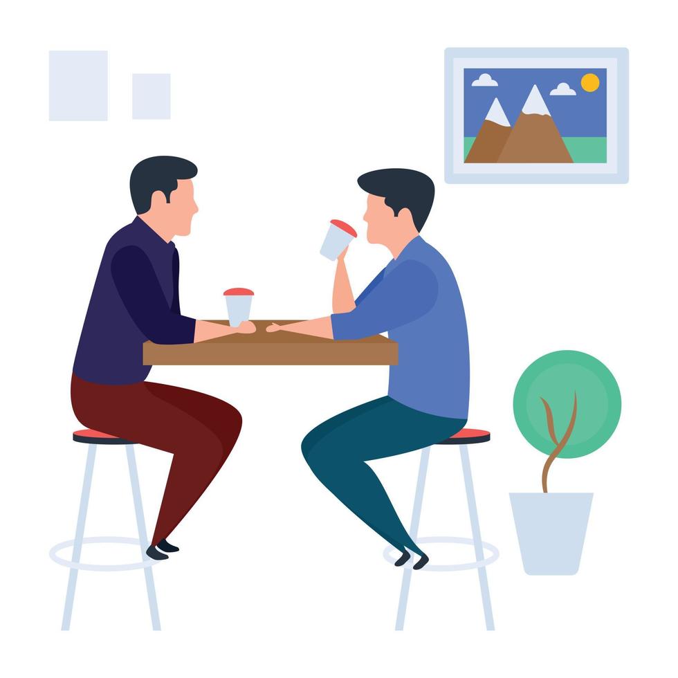 Friends Meeting Concepts vector