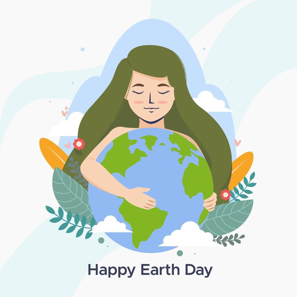 Mother Earth Day Concept vector