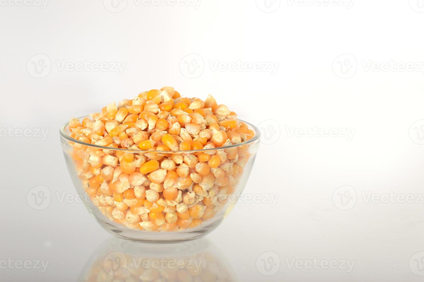 Close-up of Dried corn in clay pot photo