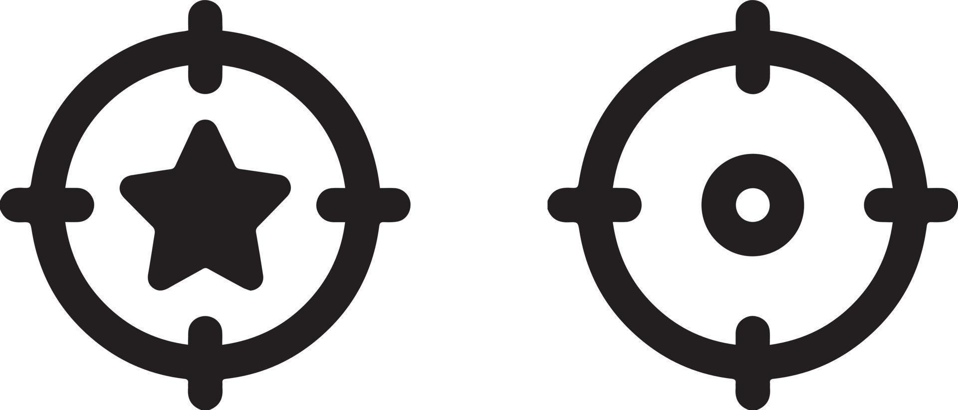 aim sign target icon design vector
