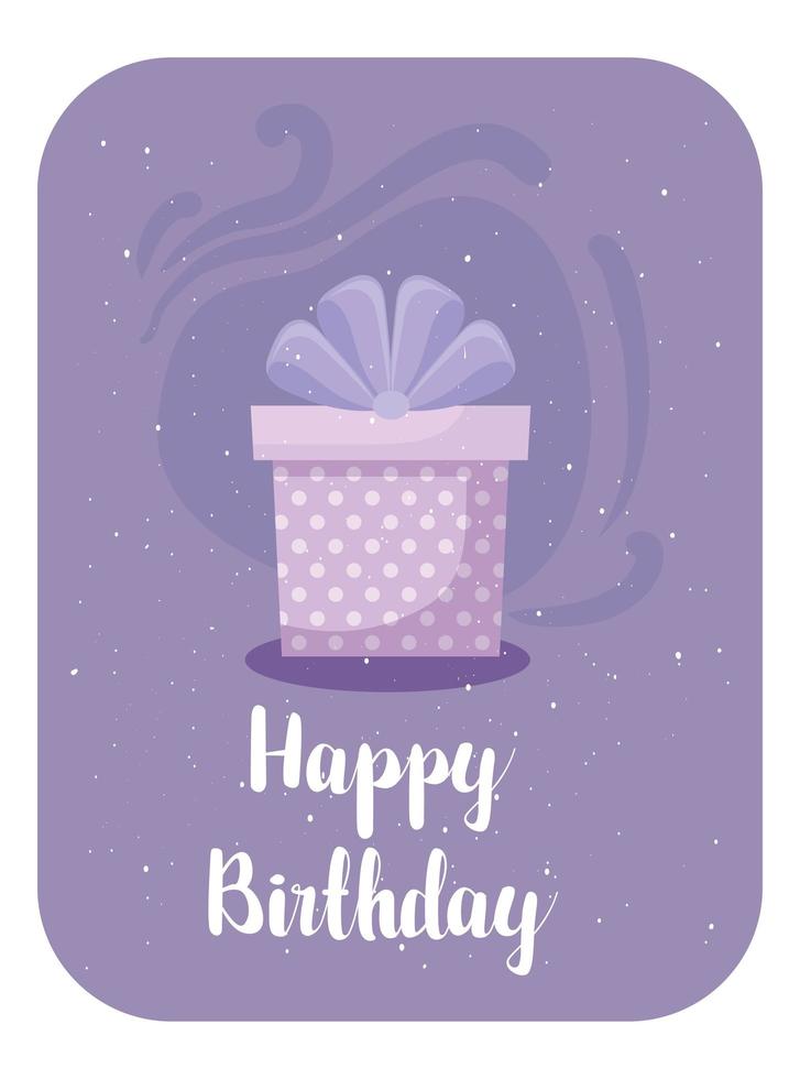 Happy birthday gift vector design