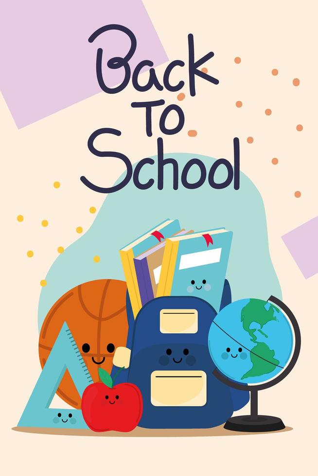 back to school advertising vector