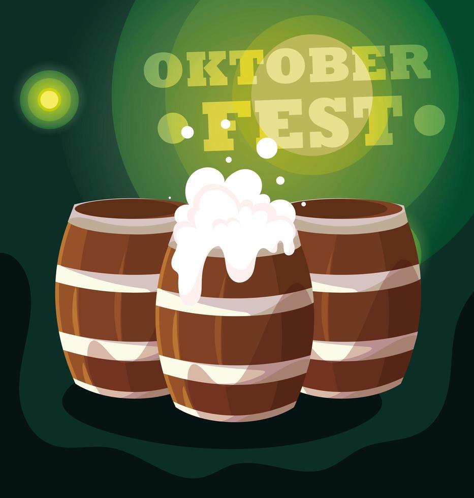 diseño vectorial del festival oktoberfest de alemania vector