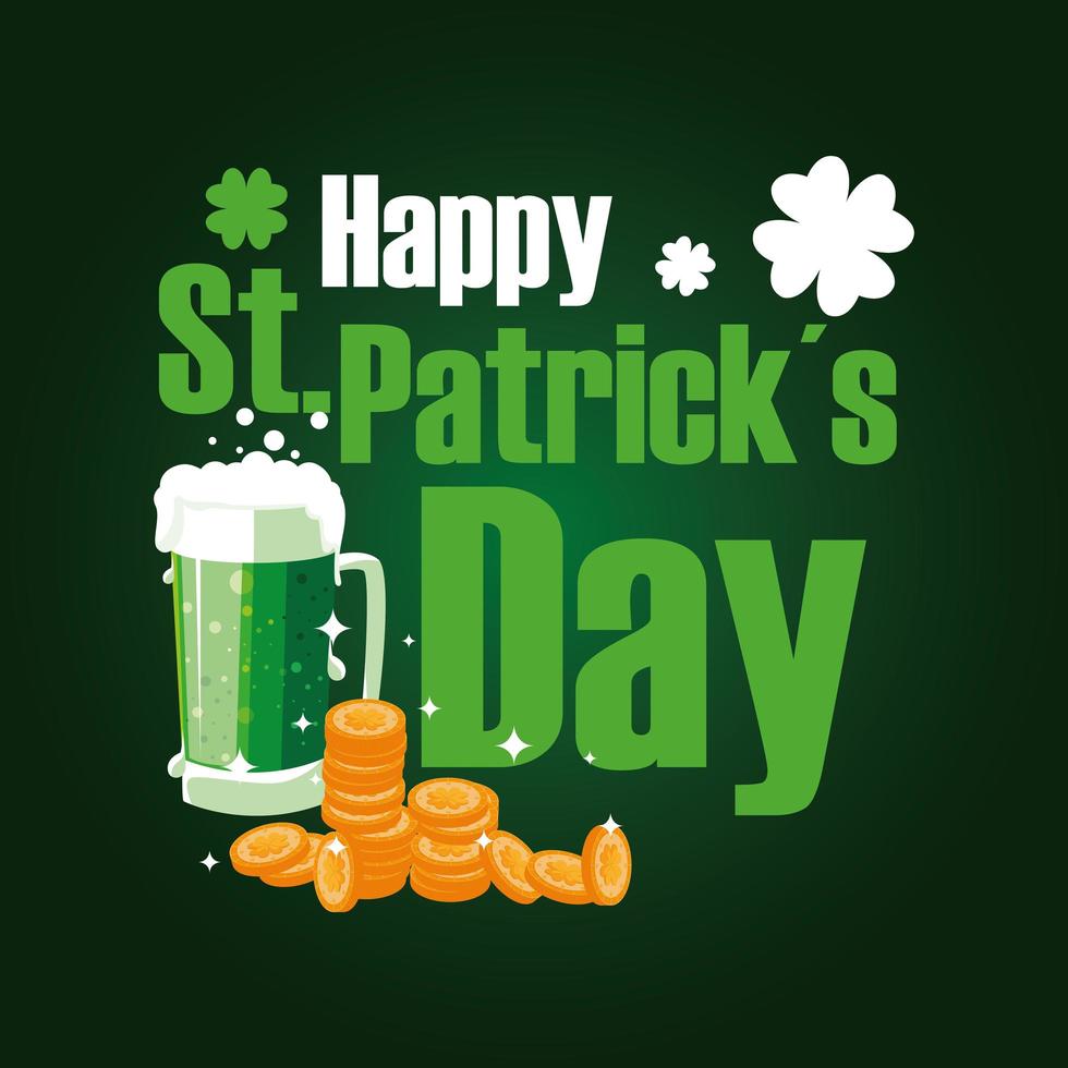 Happy saint patricks day vector design