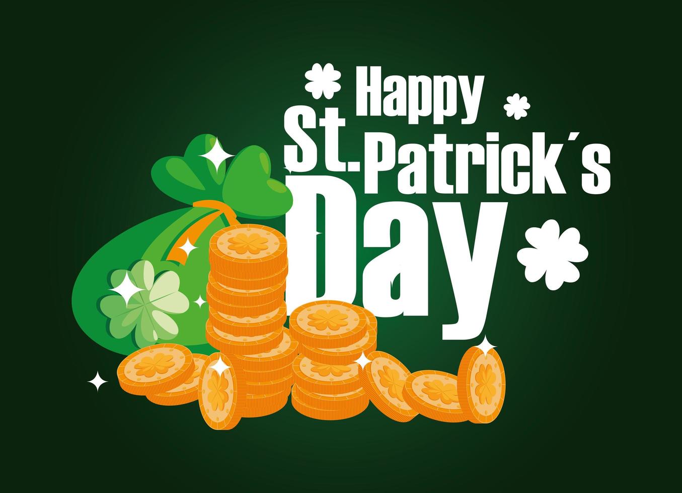 Happy saint patricks day vector design