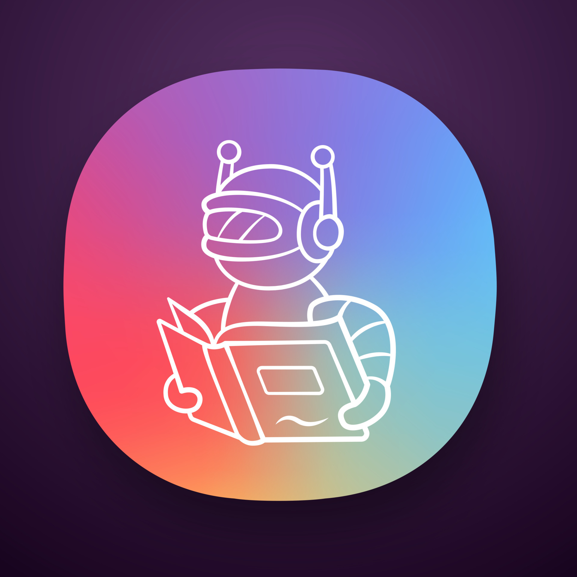 Threads аналог твиттер. Робот. Autohotkey_2. Бот вектор. Робот на белом фоне.