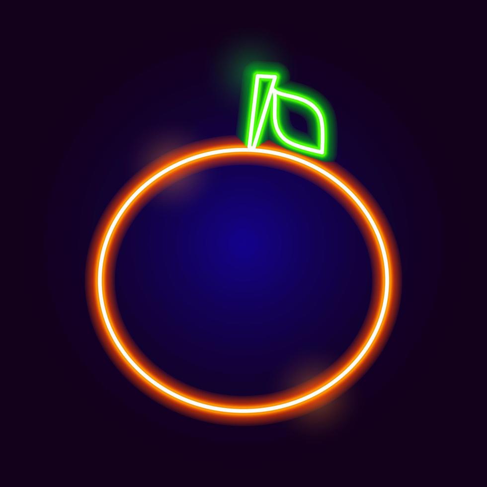 Neon Orange Icon vector