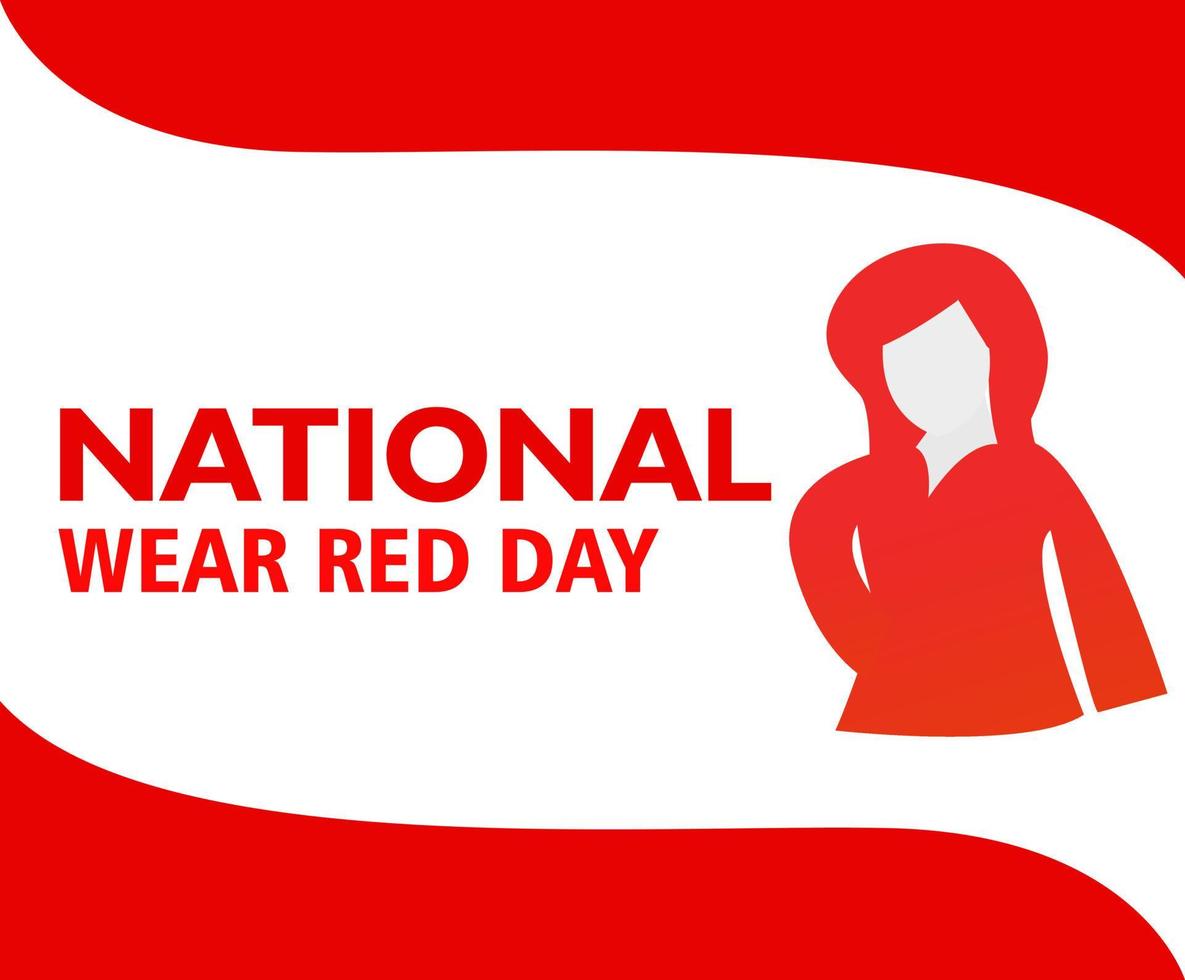 diseño de vector de día rojo de ropa nacional