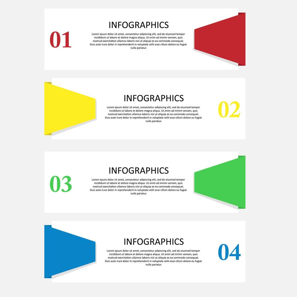 Illustration vector design of infographic template