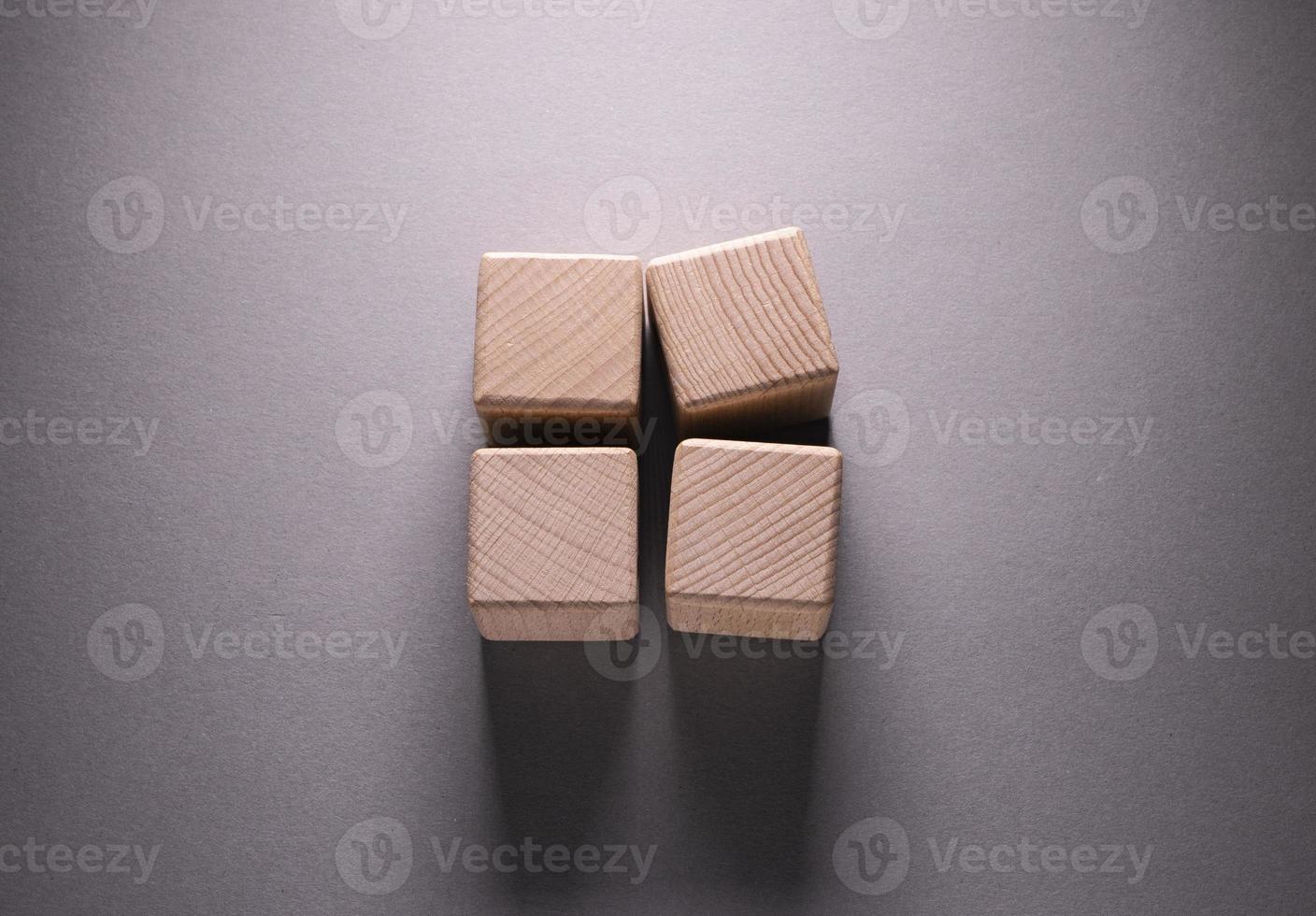 Wooden Geometric Shapes Cubes photo