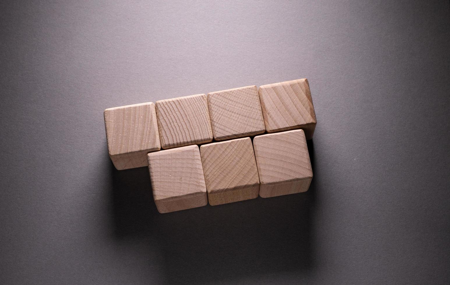 Wooden Geometric Shapes Cubes photo