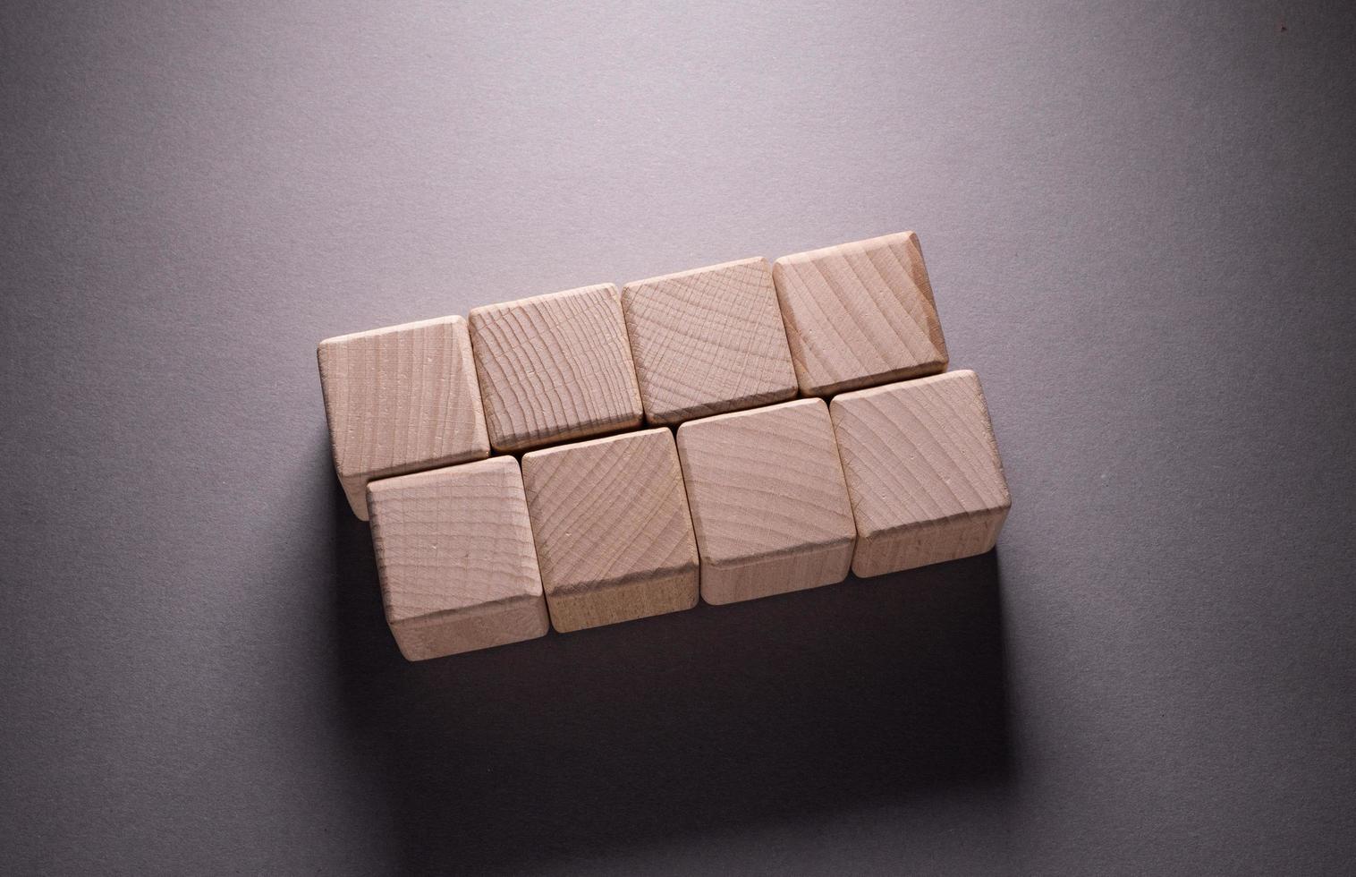 Wooden Geometric Shapes Cubes photo