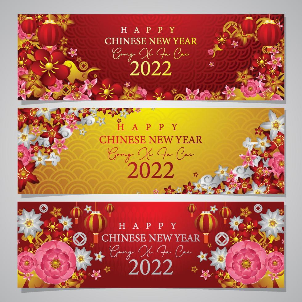 Chinese New Year Banner Concept vector