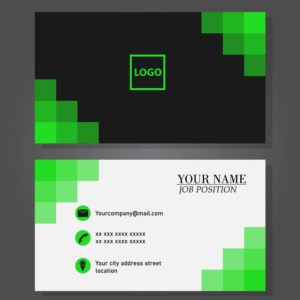 Modern business card template design vector