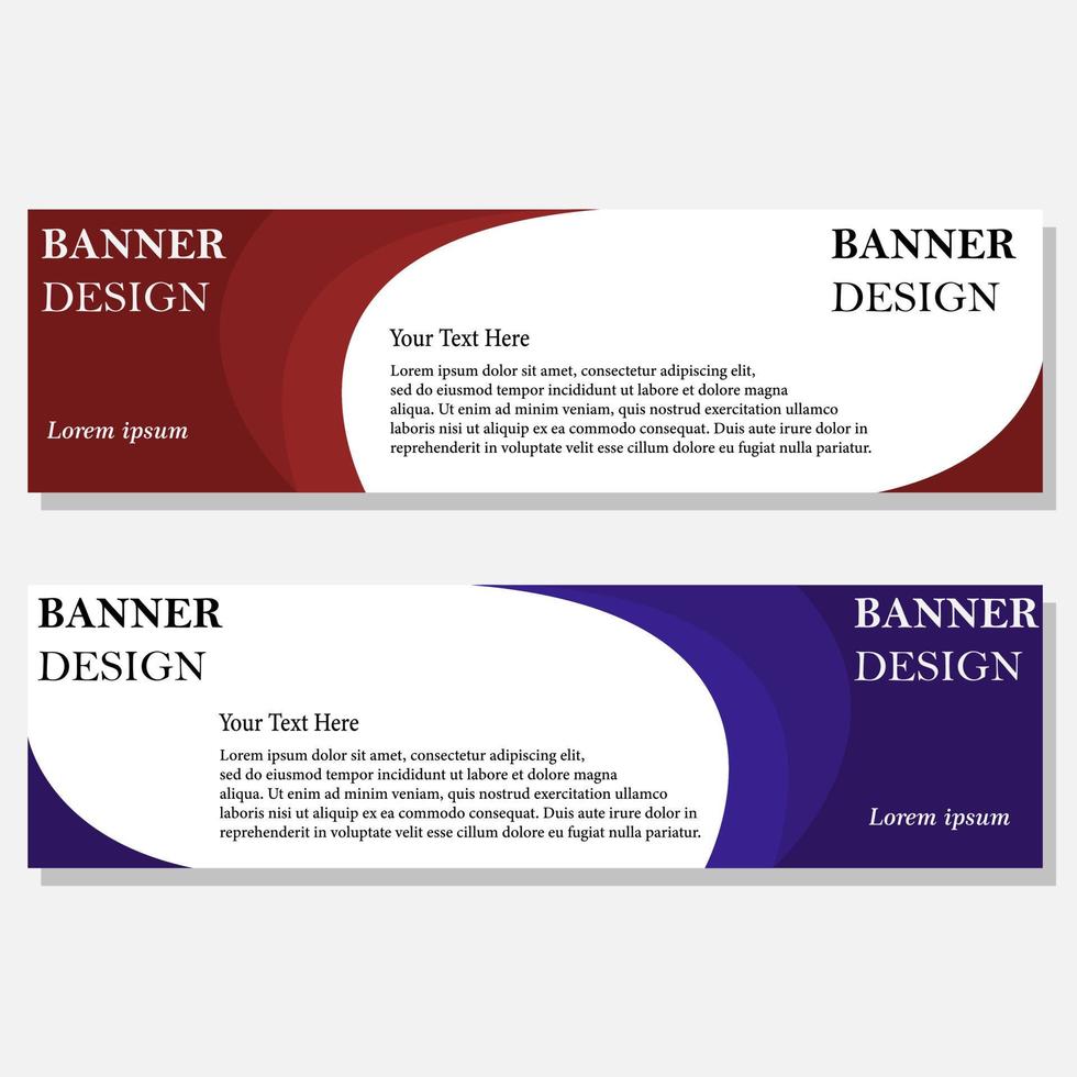 Modern Banner Design. Banner Template. Banner sets. vector