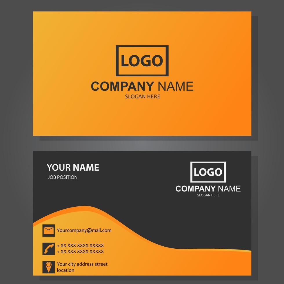 Modern business card template design vector