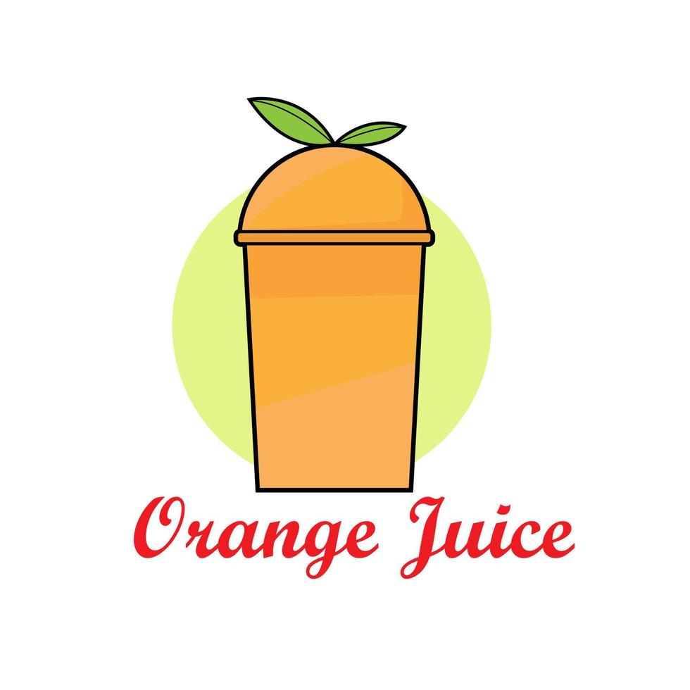 Illustration vector design of orange logo for company or business