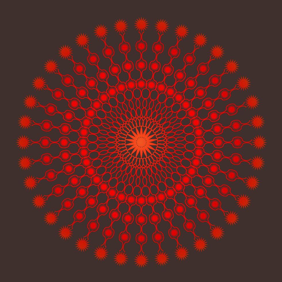 Mandala vector illustration template design