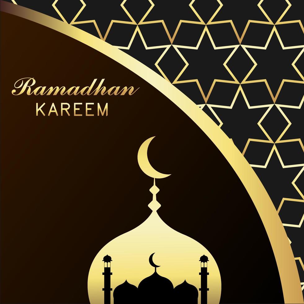 Ramadhan Kareem background template design vector