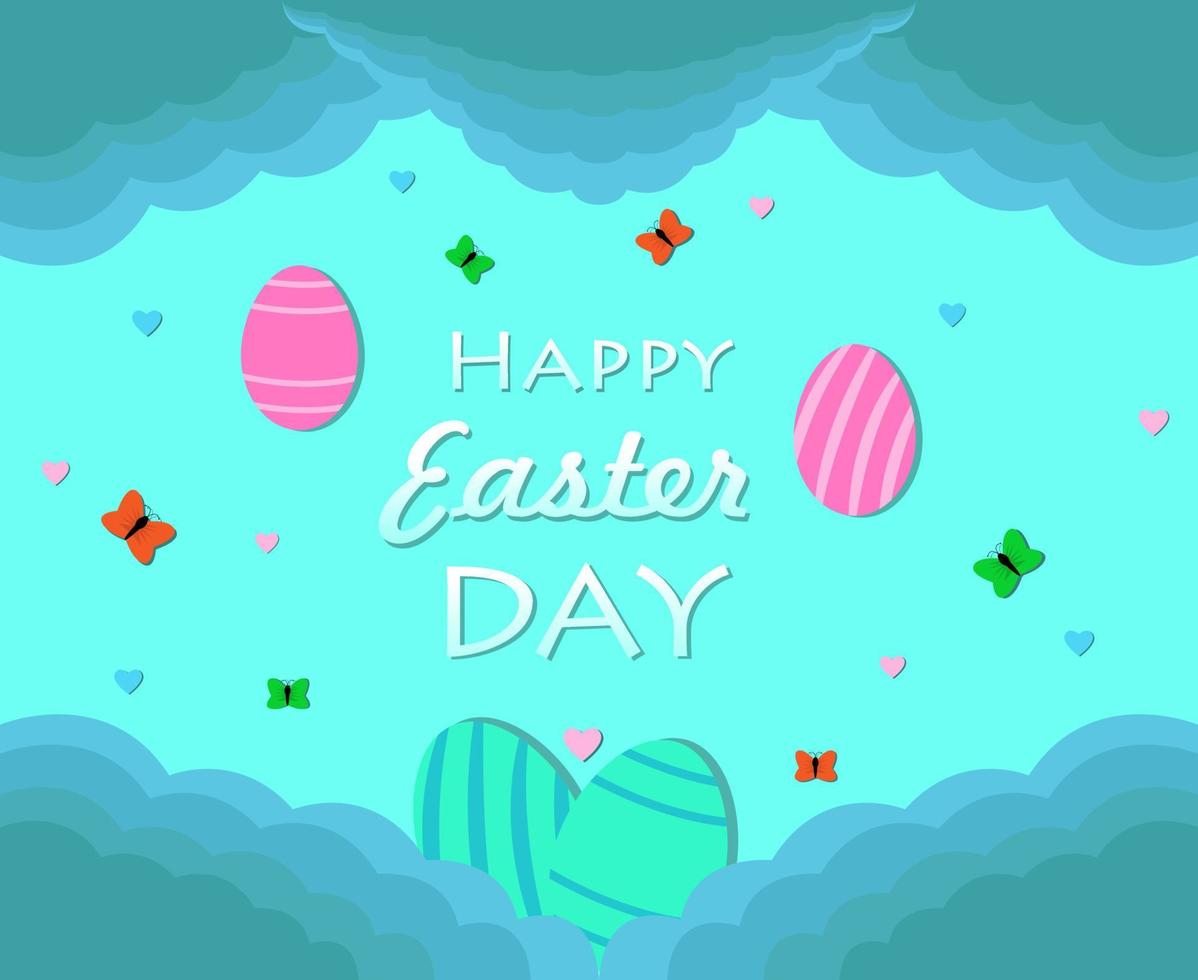 Illustration vector design of happy easter day