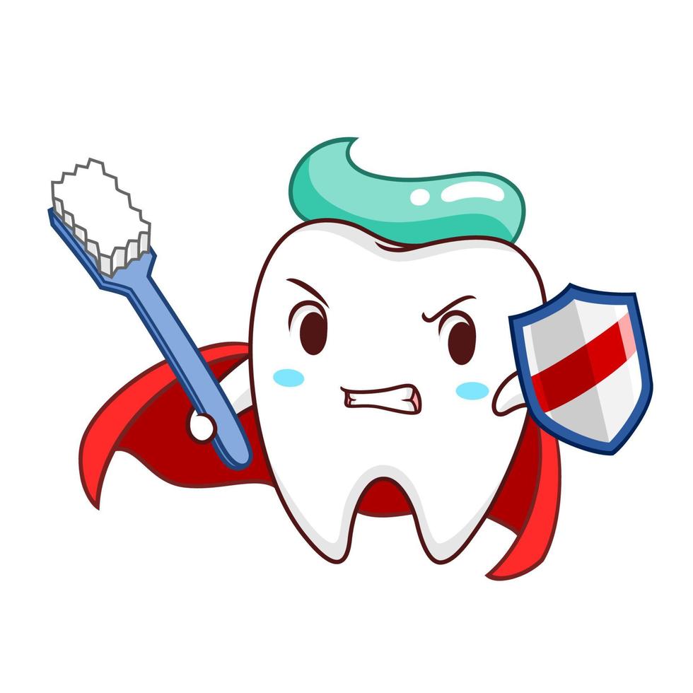 Ilustración de dibujos animados de diente sano de superhéroe con escudo y cepillo de dientes. 4977514 Vector en Vecteezy Ilustración de dibujos animados de diente sano de superhéroe con escudo y cepillo de dientes. 4977514 Vector en Vecteezy