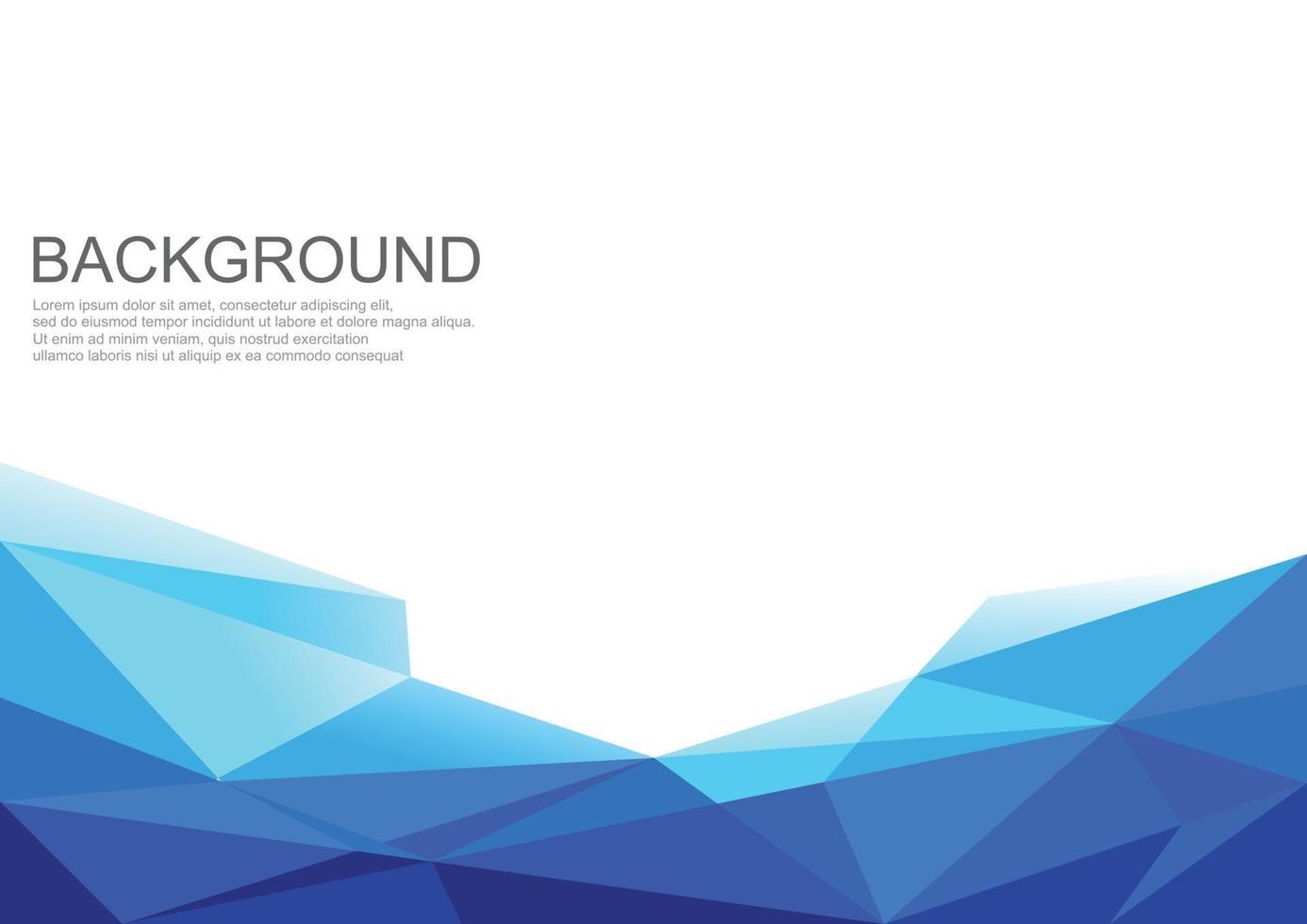 Backround triangle blue color vector