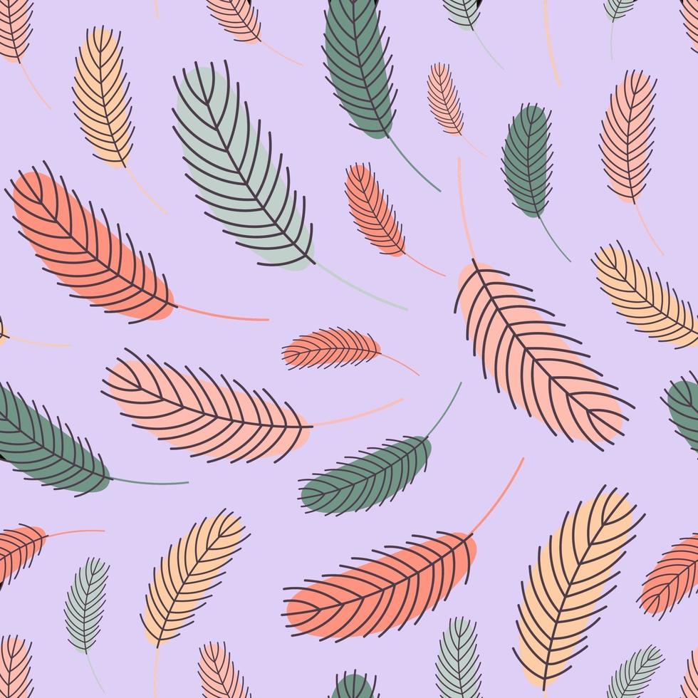 feathers pattern vector illustration