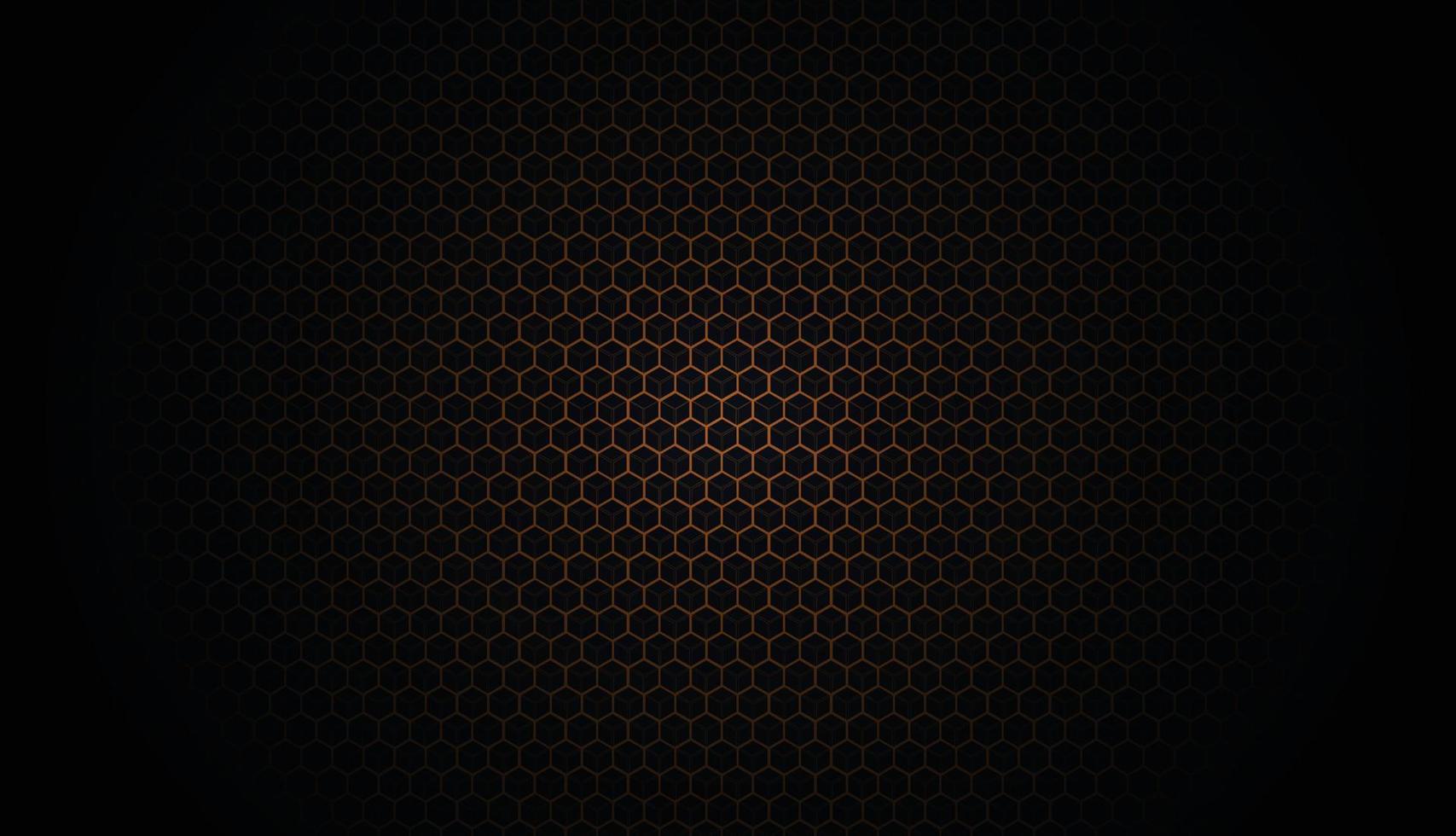 fondo oscuro hexagonal vector