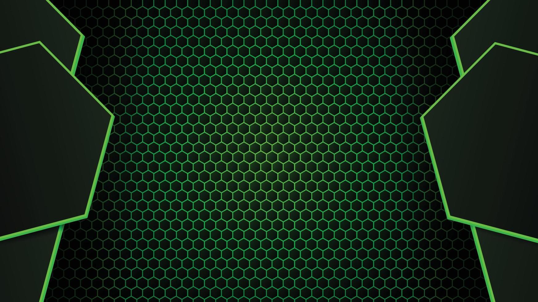 Hexagon Abstract Green neon Background 4979193 Vector Art at Vecteezy