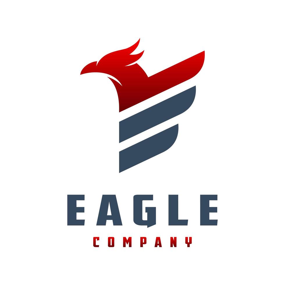 eagle animal logo design vector