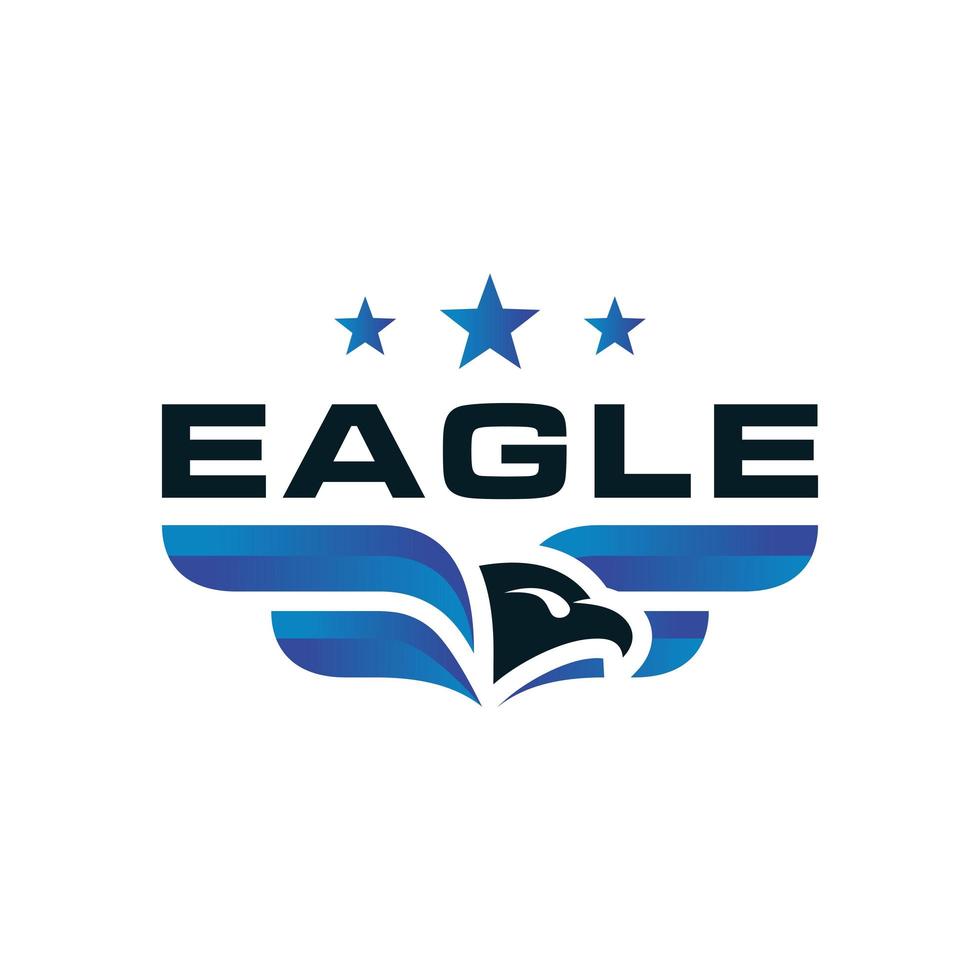 modern eagle logo design vector