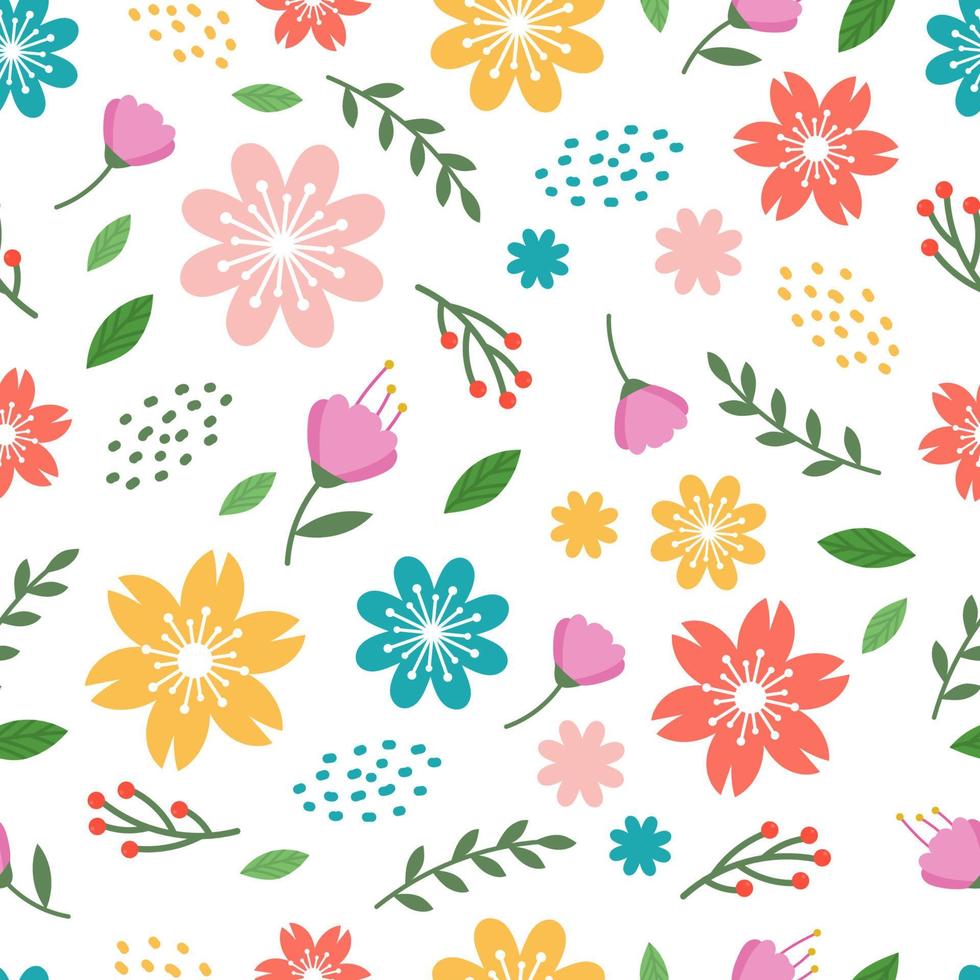 fondo floral transparente de primavera vector