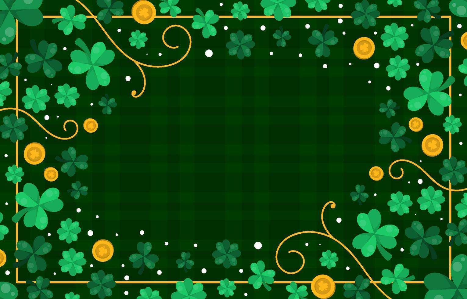 St Patricks day Shamrock Clover Background vector