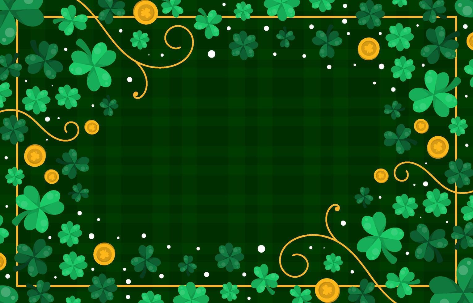 St Patricks day Shamrock Clover Background vector