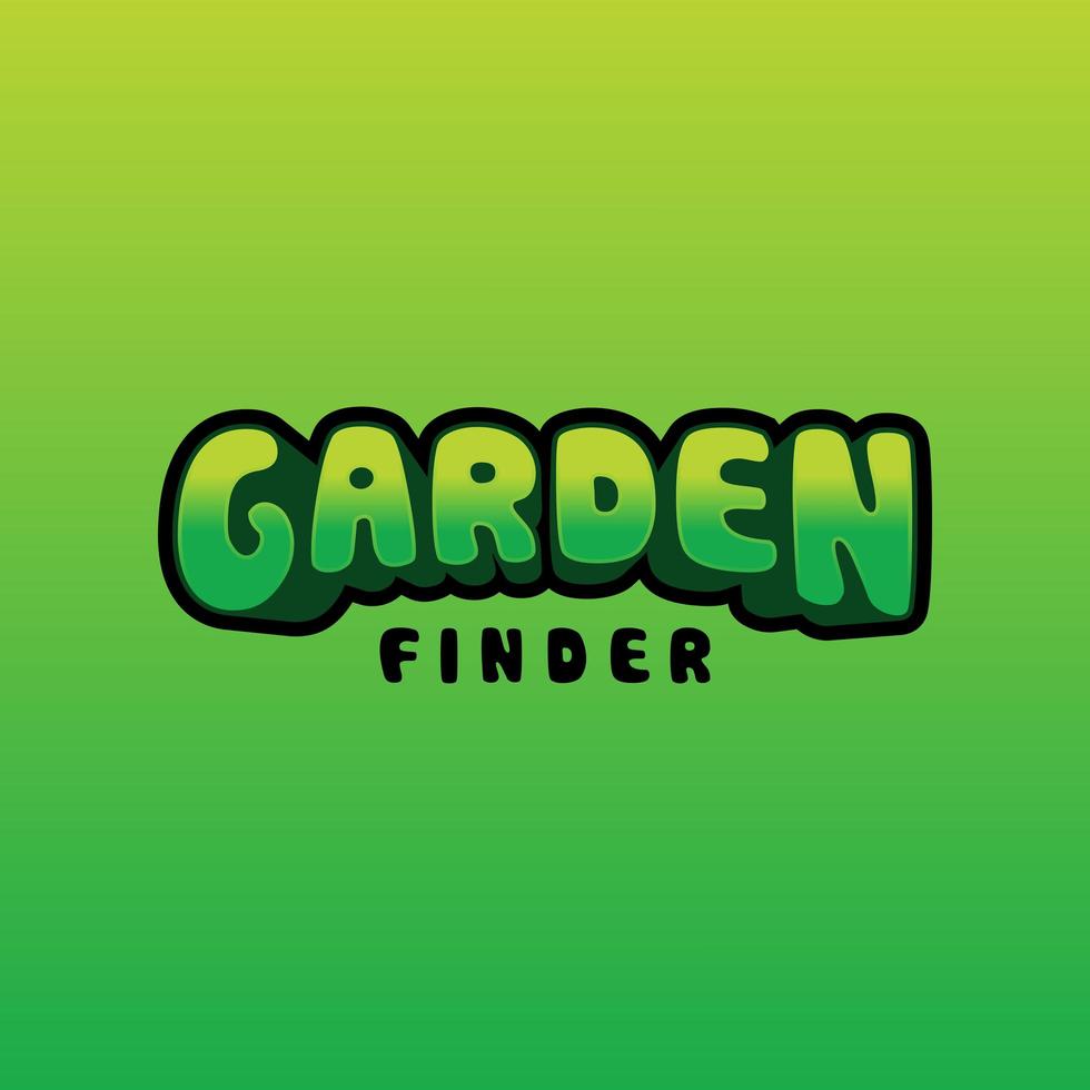 3D garden finder vector